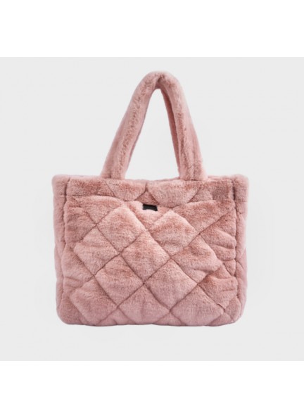 Teddy Τote Bag Baby Pink