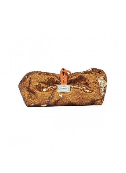 Elena Athanasiou lunch bag Sequin Bronze