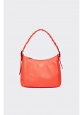 Elena Athanasiou Braid Strap Baguette Mini Coral