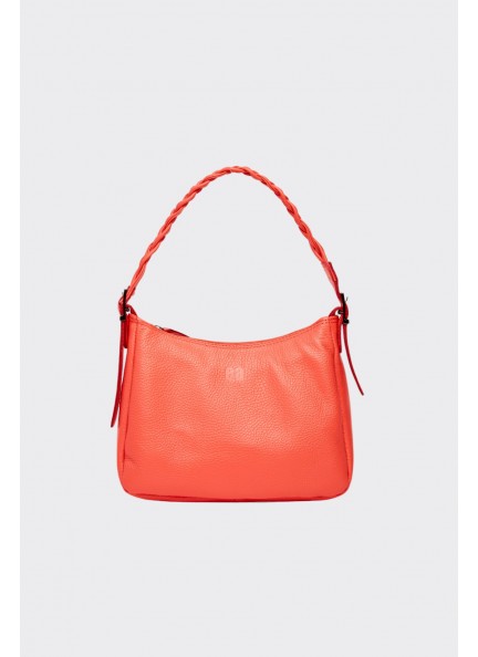 Elena Athanasiou Braid Strap Baguette Mini Coral