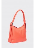 Elena Athanasiou Braid Strap Baguette Mini Coral