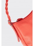 Elena Athanasiou Braid Strap Baguette Mini Coral