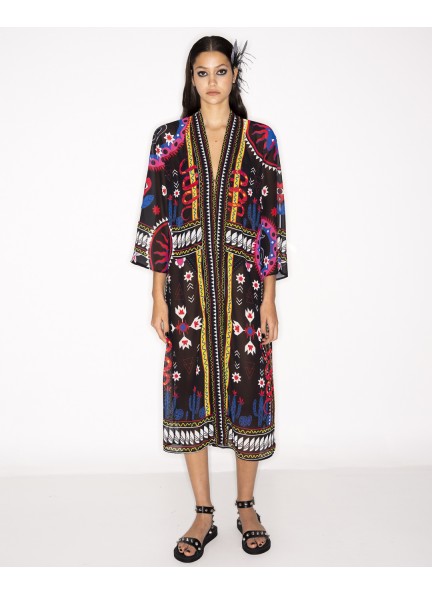 PEACE AND CHAOS INTUITION KIMONO