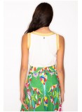 PEACE AND CHAOS DAYDREAM TANK TOP WHITE - Cotton