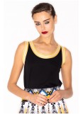 PEACE AND CHAOS DAYDREAM TANK TOP BLACK - Cotton