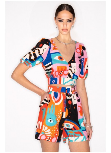 PEACE AND CHAOS GENRE TOP - Viscose