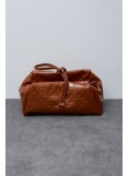 Elena Athanasiou Retro Lunchbag Vinyl Cognac