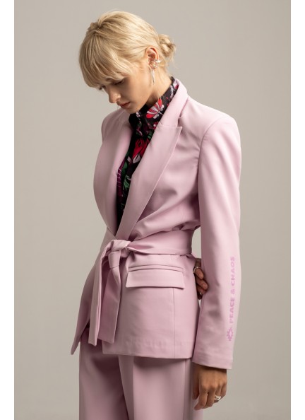PEACE AND CHAOS LAVENDER BLAZER