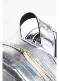 Elena Athanasiou Croco Backpack Small Silver