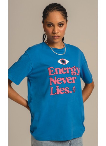 PEACE AND CHAOS BLUE ORACLE T-SHIRT - Cotton