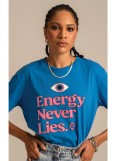 PEACE AND CHAOS BLUE ORACLE T-SHIRT - Cotton
