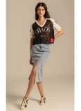 PEACE AND CHAOS COSMOS LACE CROP TOP