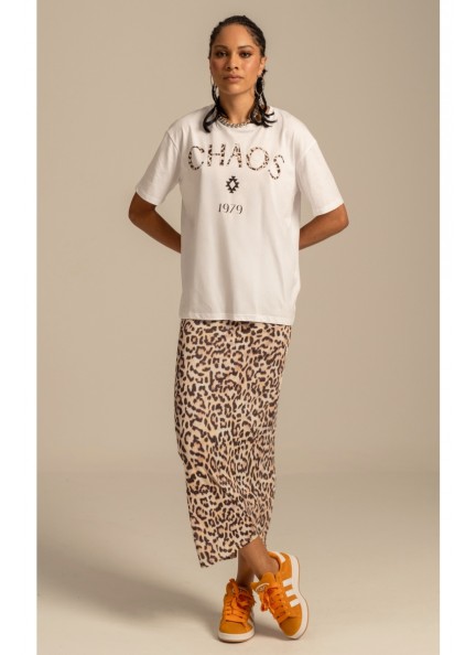 PEACE AND CHAOS  WHITE MENAGERIE T-SHIRT - Cotton