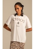 PEACE AND CHAOS  WHITE MENAGERIE T-SHIRT - Cotton