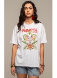 PEACE AND CHAOS  WHITE EDEN T-SHIRT - Cotton