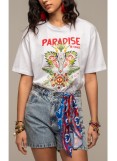 PEACE AND CHAOS  WHITE EDEN T-SHIRT - Cotton