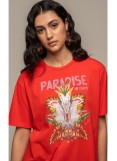 PEACE AND CHAOS  RED EDEN T-SHIRT - Cotton