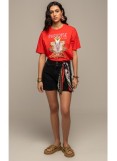 PEACE AND CHAOS  RED EDEN T-SHIRT - Cotton
