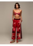 PEACE AND CHAOS PASSION FLOWER PANTS - Viscose