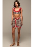 PEACE AND CHAOS MENAGERIE MINI SKIRT