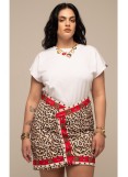 PEACE AND CHAOS MENAGERIE MINI SKIRT