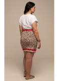 PEACE AND CHAOS MENAGERIE MINI SKIRT
