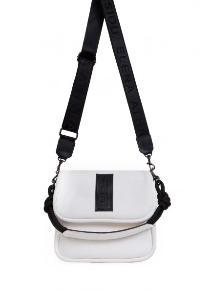 Elena Athanasiou Messenger Combo Shoulder Bag L White