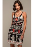 PEACE AND CHAOS OCEANIC SHORT DRESS