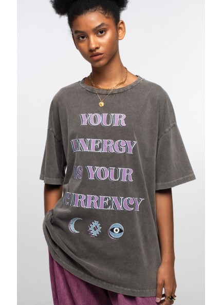 PEACE AND CHAOS MANTRA T-SHIRT - Cotton