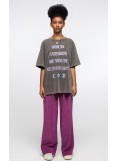 PEACE AND CHAOS MANTRA T-SHIRT - Cotton