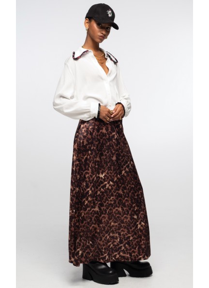 PEACE AND CHAOS ANAMONE SHIRT WHITE - Rayon