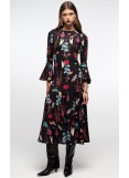PEACE AND CHAOS HYDRANGEA LONG DRESS 