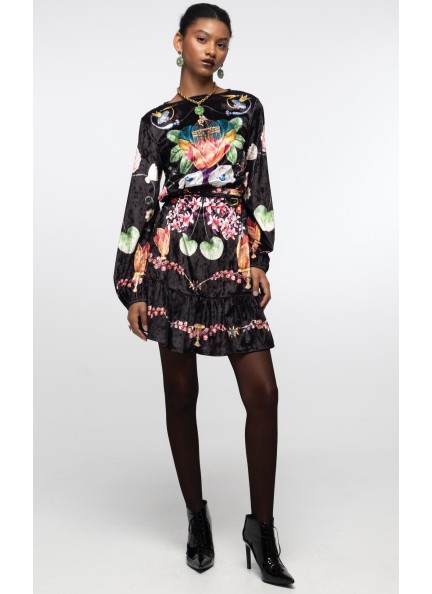 PEACE AND CHAOS PRIMROSE DRESS - Velvet  