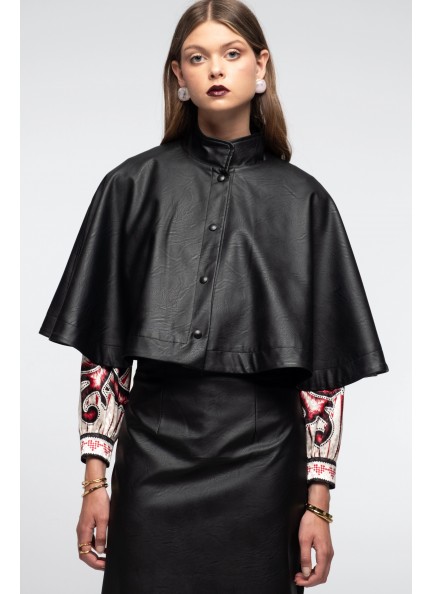 PEACE AND CHAOS LIQUORICE CAPE - Eco Leather