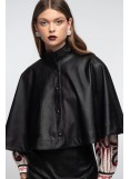 PEACE AND CHAOS LIQUORICE CAPE - Eco Leather