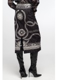 PEACE AND CHAOS PHILOSOPHY MIDI SKIRT