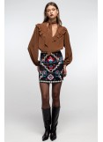 PEACE AND CHAOS ROMANCER MINI SKIRT