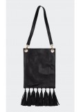 PEACE AND CHAOS KARMA TASSEL TOTE BAG - Leather