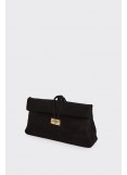 Elena Athanasiou Downtown Lunchbag Suede Black