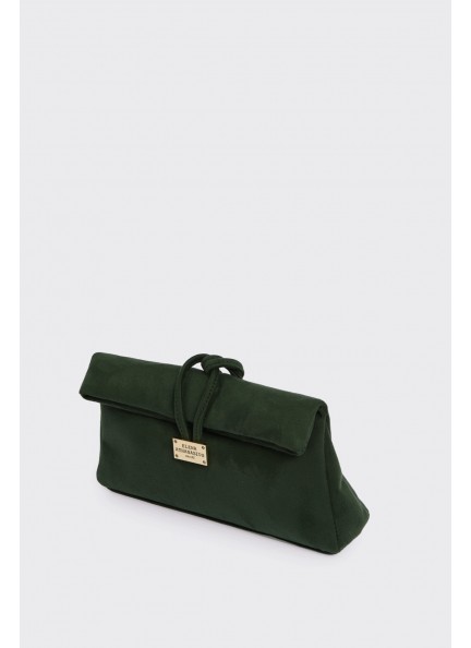 Elena Athanasiou Downtown Lunchbag Suede Khaki