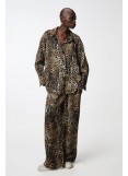 Martini Olive Oversized Leopard Printed Shirt YANG