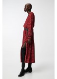 C9 Red Long Printed Dress ELOQUENCE
