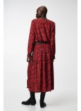 C9 Red Long Printed Dress ELOQUENCE