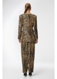 C9 Martini Olive Leopard Print Blazer ELIXIR