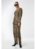 C9 Martini Olive Leopard Print Blazer ELIXIR