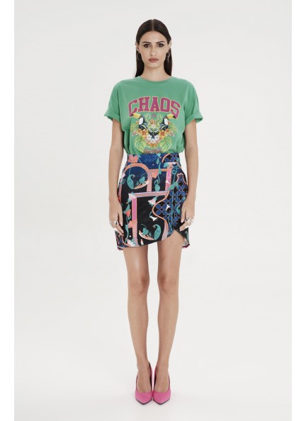 PEACE AND CHAOS  EPOQUE ASSYMETRIC SKIRT - Jacquard