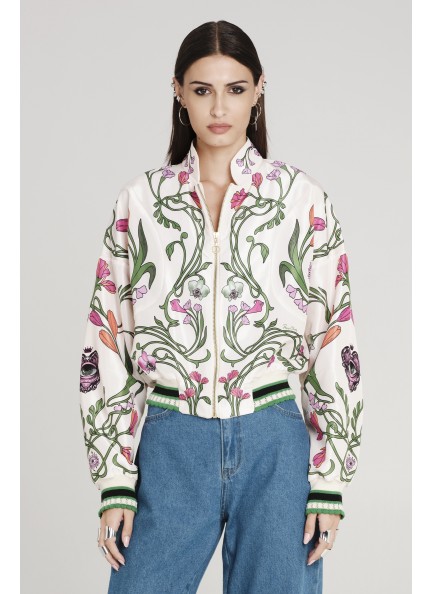 PEACE AND CHAOS FLEUR BOMBER