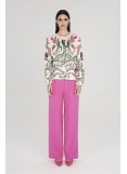 PEACE AND CHAOS FLEUR TOP - Silky