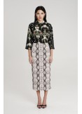 PEACE AND CHAOS SERPENTINE MIDI SKIRT