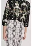 PEACE AND CHAOS SERPENTINE MIDI SKIRT